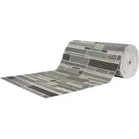 Borg Living Halkfri badmatta - Metervara - Mönstrat tryck - 65 cm bred - Multifunktionell matta för våtrum