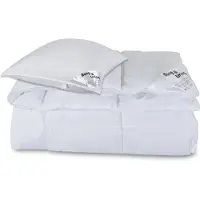 Borg Living Täcke- och kuddset - Helårstäcke 140x220 cm + kudde 60x63 cm - Microfibertäcke -