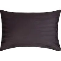 Borg Living Puddfodral 70x100 cm - 100% bomullssatin - Gavelkudde - Klassiska mörkgrå ränder