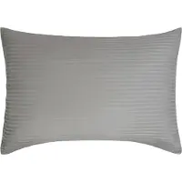Borg Living Puddfodral 70x100 cm - 100% bomullssatin - Gavelkudde - Klassiska ljusgrå ränder