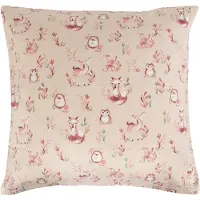 Borg Living Kuddfodral 60x63 cm - Animals wood - Huvudkuddfodral i 100% bomullssatin