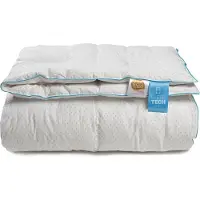 SLEEP TECH Helårstäcke dubbel täcke - 200x220 cm - Myskdunsdyna med klass 1 myskdun - By Borg Air flow duntäcke