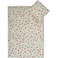 By Mats Rose sängkläder - 100% bomull - Junior sängkläder 100x140 cm - Beige med rosor