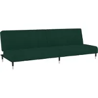vidaXL 2-sits bäddsoffa Mörkgrön sammet 375876