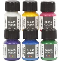 Adlibris Glasfärg Frost Sortiment 6x35 ml