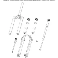 RockShox Gaffel Returvred Race Day Dämpare Sid