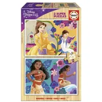 Educa Borras 2x25 Bitar Disney Prinsessa Pussel