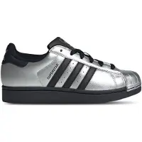 Adidas Originals Låg sneaker 'Superstar II' svart / silver