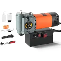 Vevor Magnetisk Borrpress, 1300W Lågprofil Magnetisk Borrmaskin, Lätt Portabel Magnetisk Borrmaskin med Kylanordning och Överbelastningsskydd, Magnetisk Press för utrustningsinstallation, Industri