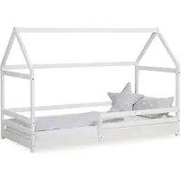 Homestyle4u Hussäng - 90x200 Cm - Med skyddskant - Vit