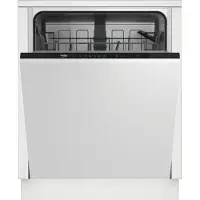 Beko DIN35320, Helt integrerad, Full storlek (60 cm), LED, Kall, Varm, Korg, Rostfritt stål