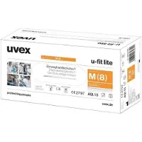 Uvex u-fit lite 6016807 100 st Engångshandske Storlek (handskar): S EN 420:2003+A1:2009, EN 374-1:2016+A1:2018, EN 374-5:2016, EN 374-4