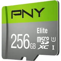 PNY Microsd 256gb Class 10 Minneskort Med Adapter