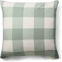 Nordstrand Örngott 60x63 cm - 100% bomull - Gröna rutor