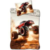 Licens Monstertruck sängkläder - 100% bomull - Barnsängkläder 140x200 cm