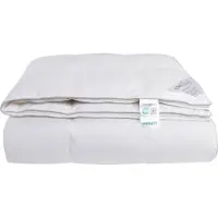 Nordstrand Lyxigt helårstäcke - 100% fina myskdun - 200x220 cm - myskdunstäcke med bomullssatinöverdrag