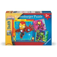 Ravensburger Iron Man & His Awesome Friends Pussel 3x49 Bitar,