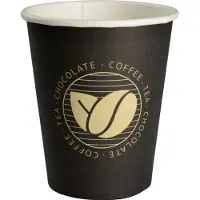 Abena Kaffekopp Beans, Gastro, 9,2 cm, Ø8 cm, 24 cl, svart, kartong/PE - (20 påsar x 50 st./kartong)