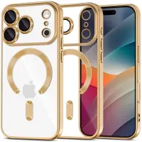 Tech-Protect iPhone 17 Pro MagFlex-Skal - MagSafe-kompatibelt - Klar / Guld