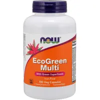 Now , EcoGreen Multi, Järnfri, 180 Veg Kapslar