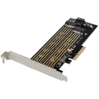 Microconnect - Gränssnittsadapter - M.2 - M.2 NVMe Card - PCIe 3.0 x4, SATA 6Gb/s - svart