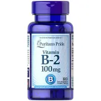 Puritan's Pride - Vitamin B-2 (Riboflavin) 100 mg, 100 tabletter