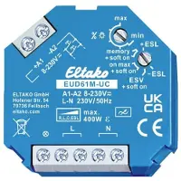 Eltako 61100903 Universaldimmer Lämplig för ljuskälla: Halogenlampa, Lågenergilampa, Glödlampa, LED-lampa Blå