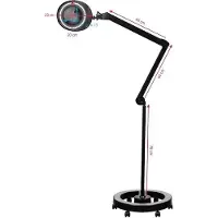 Activeshop lampförstoringsglas Elegant 6025 60 LED SMD 5D svart med stativ
