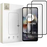 Tech-Protect Motorola Moto G56 Glass Fit+ skärmskydd av härdat glas - 2 st. - Svart