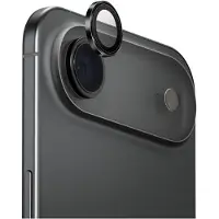 Uniq Optix kameralinsskydd i aluminium för iPhone 17 Air med applikator - Svart