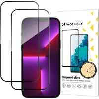 Wozinsky Set med 2 härdade skärmskydd Full Glue Tempered Glass till iPhone 17 Pro Max