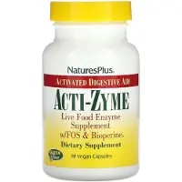 Natures Plus Acti-Zyme, Aktiverat matsmältningsstöd, 90 vegetabiliska kapslar