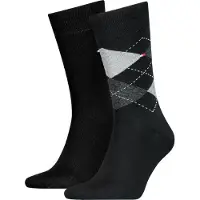 Tommy Hilfiger 2-Pack Check Flag Embroidery Socks
