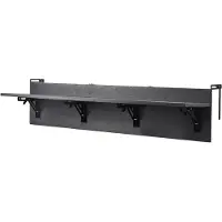 Vevor Hängbord för balkong, 30 x 140 cm fällbart balkongräckebord, barbord för utomhusbalkong för räcken, 22,5 kg last, passar räcken från 2,5 till 14 cm, serveringsbord för uteplats och altan