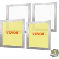 Vevor Screen Printing Kit Silk Screen Printing Ram 20x20in 110 Count Mesh 4st