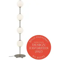 UMAGE Golvlampa , Audrey, dimbara, Guld / mässing, Vardagsrum, Metall, Design