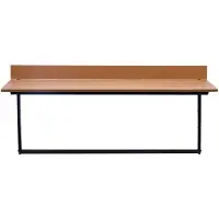 Vevor Hängbord för balkong, 15 x 39 tum hopfällbart balkongräckebord, barbord för utomhusbalkong för räcken, justerbart i 5 nivåer, passar räcken från 2,5 cm till 14,3 cm, serveringsbord för uteplats