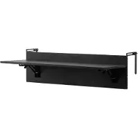 Vevor Hängbord för balkong, 30 x 80 cm fällbart balkongräckebord, barbord för utomhusbalkong för räcken, 22,5 kg last, passar räcken från 2,5 till 10,5 cm, serveringsbord för uteplats och altan