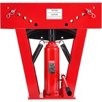 Vevor hydraulisk rörbockare, 16 tons manuell kopparrörsbockningsmaskin för avgasrör med 8 matriser (1/2" - 3") och 90 - 180° justerbara rullar, kraftig rörbockare för rörlednings- och räckeskonstrukti