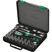 Wera 8100 SC 2 Zyklop Hylsnyckelsats metrisk 1/2 37 delar 05003645001