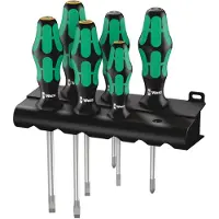 Wera 334/355/6 Kraftform Plus Laser Skruvmejselset 6 Bitar