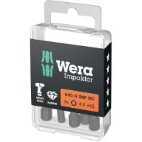 Wera 05057644001 Sexkants-Bit Drivning: 1/4 Output: Inner-sexkantig 4 50 mm