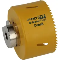 Wareco ProFit bimetall Plus hålsåg med adapter rostfri och metall 76 mm