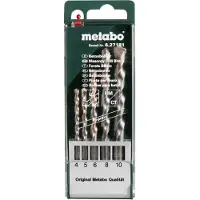 Metabo 627181000 Betong-spiralborr set 5 delar 4 mm, 5 mm, 6 mm, 8 mm, 10 mm Cylinderskaft 5 st