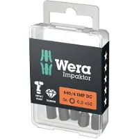 Wera 05057646001 Sexkants-Bit Drivning: 1/4 Output: Inner-sexkantig 6 50 mm