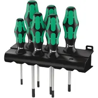 Wera Skruvmejselsats 367/6 TORX BO Kraftform; TX 10-40; 6 st.