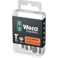 Wera 05057665001 Torx-Bit Drivning: 1/4 Output: TORX TX 25 50 mm