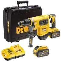 DeWalt Borrhammare DCH481X2; 6,1 J; SDS-max; 54 V; 2x9,0 Ah batt.