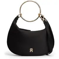 Tommy Hilfiger Satin Bracelet Handle Hobo Bag