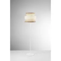 LUCE Design Golvlampa Gazebo, Creme / bärnsten, Vardagsrum / matsal, Trä, Golvlampa